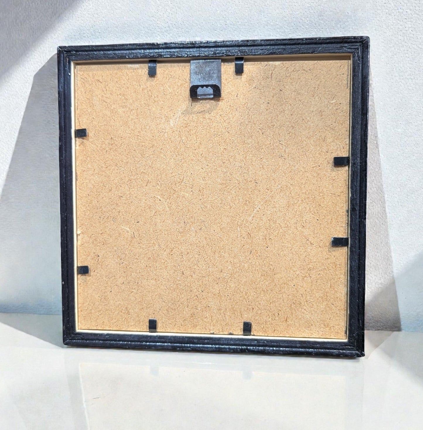 5.5 x 5.5" Square wall hanging Black and Holographic Silver Cosmic Picture Frame. Home Decor Gift - Oh My Gothness