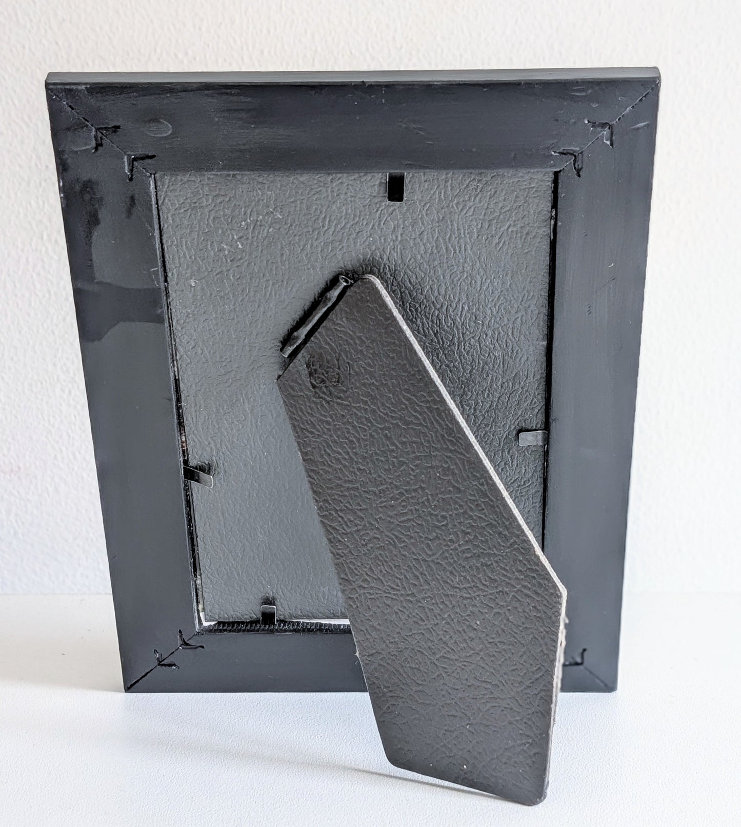 4 x 6" Portrait Freestanding Black and Silver Picture Frame - Moon and Stars Gothic Home Decor