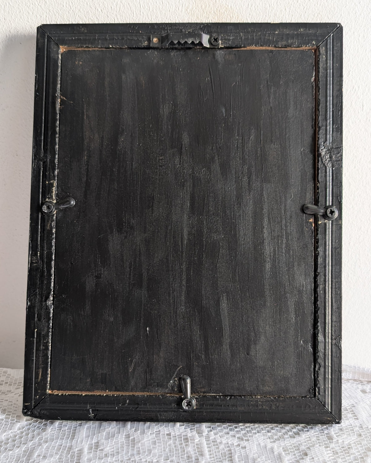 6 x 8" Portrait Picture Frame - Wall Hanging - Black Gold Dark Academia Gothic Home Decor