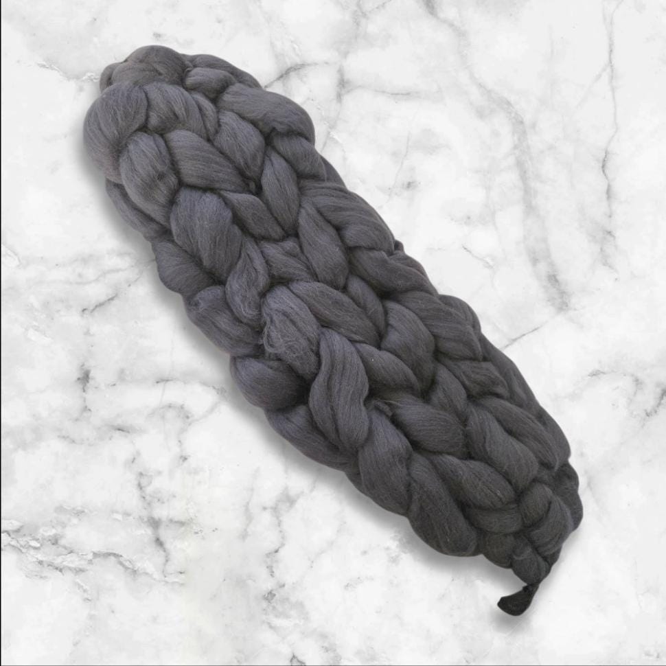 Super Chunky Snood Neck Warmer Mamth Wool Charcoal Grey Cosy Scarf Cowl Free Size NK2