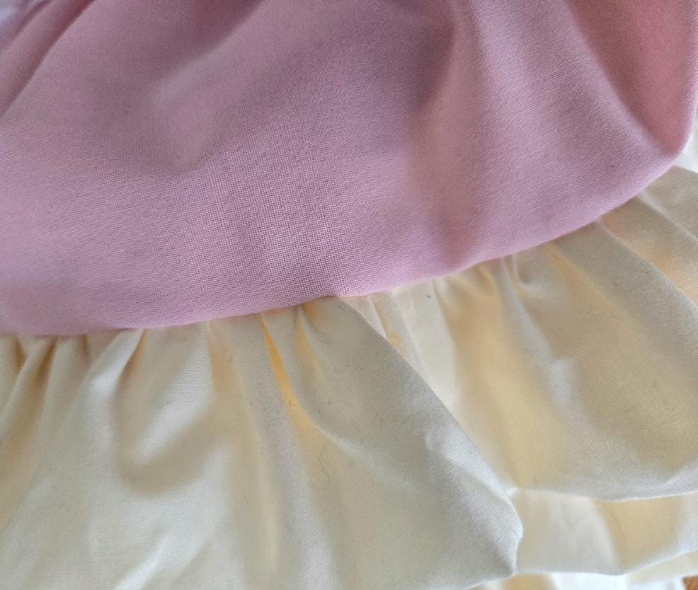 Pink Lemon Blue Sweet Lolita Kawaii Skirt - Frills Bows Kei Size 8 - 10 (UK)