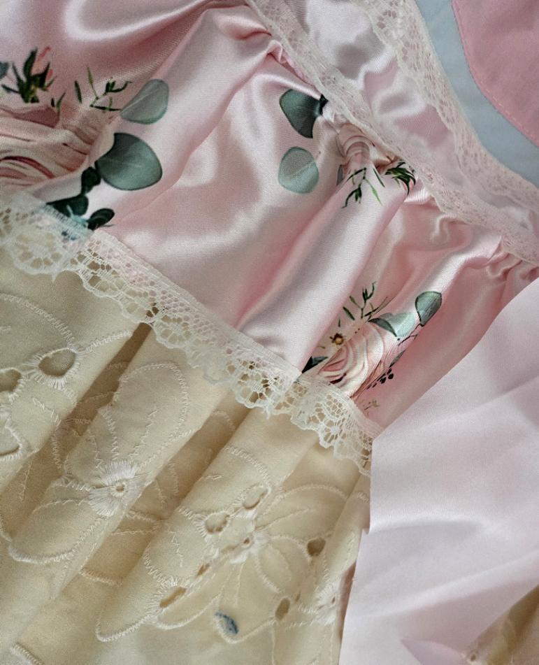Pink Lemon Blue Sweet Lolita Kawaii Skirt - Frills Bows Size 14 - 18 (UK) - Oh My Gothness