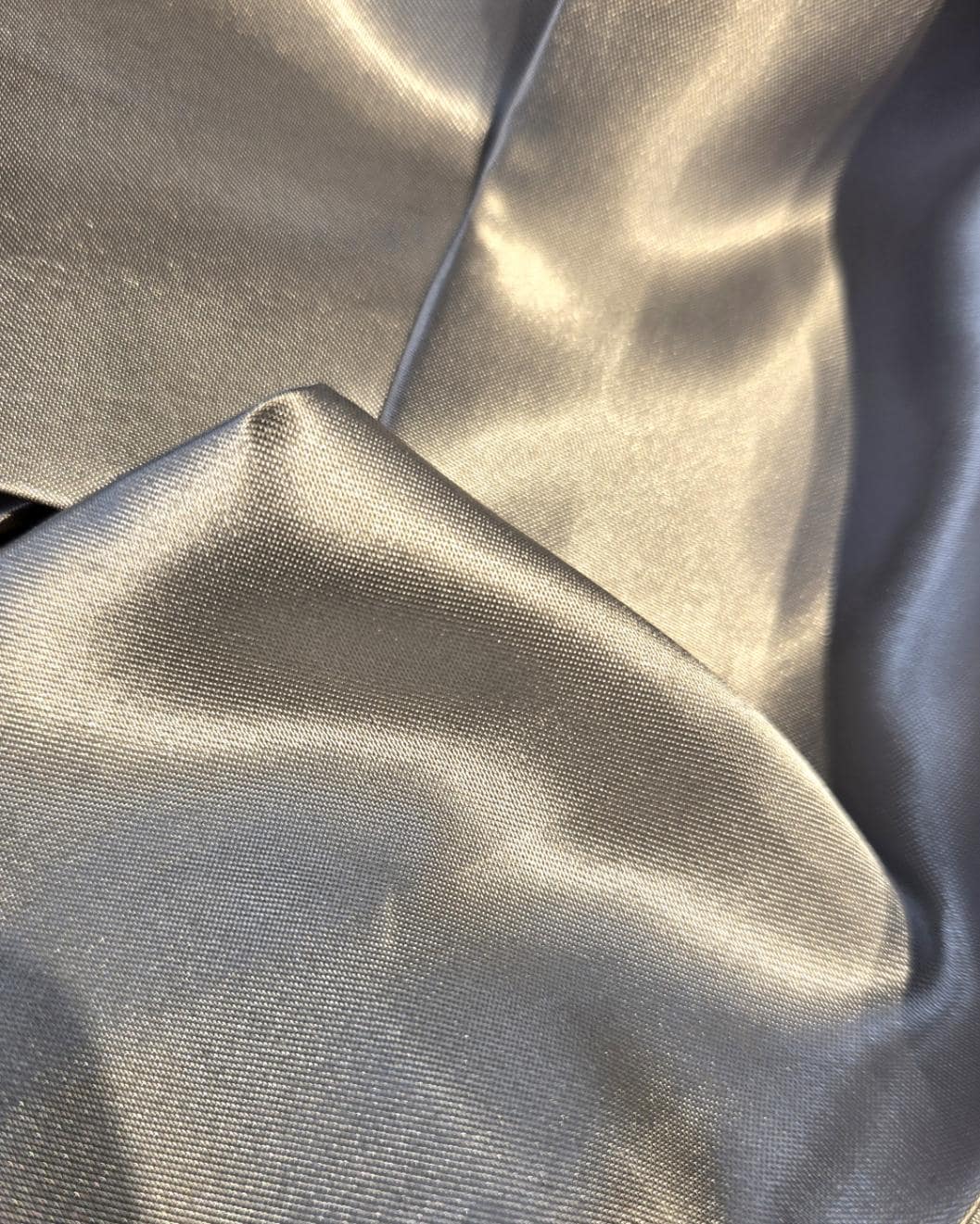 Silver Grey Satin Neckerchief Scarf - Unisex Wedding Races Ladies Steampunk - Oh My Gothness