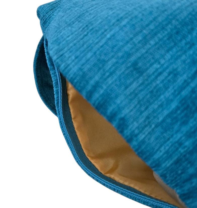 Turquoise Blue Velvet Chenille OOAK Shoulder Crossbody Bag Fully Lined With Zip - Oh My Gothness