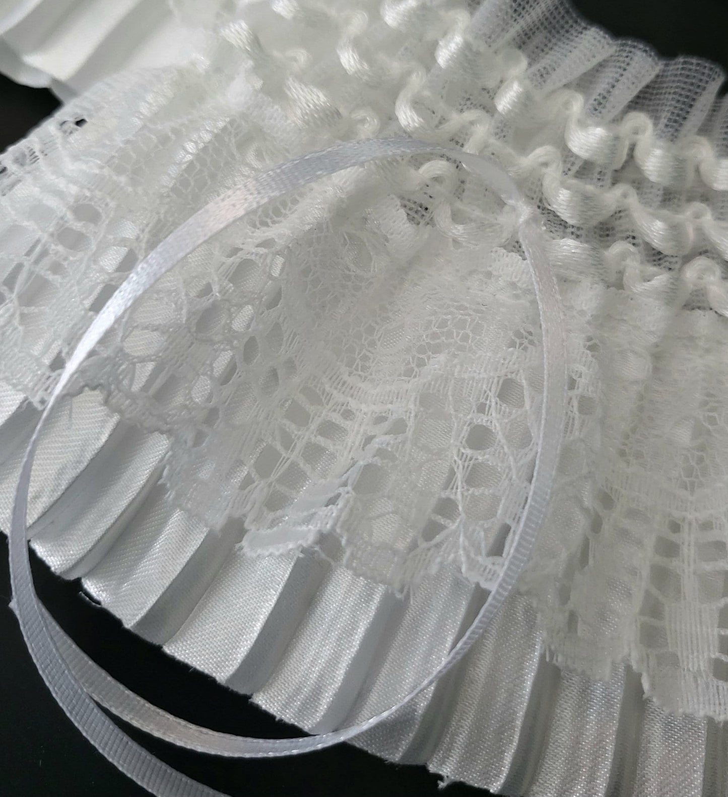 White Ruffled Lace Wrist Cuffs - Whitby Victorian Goth Style - Oh My Gothness