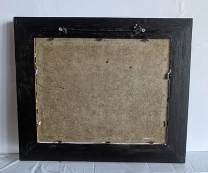 10 x 8" Black Gold Foliage and Flowers Wooden Landscape Picture Frame. Home Decor Gift - Oh My Gothness