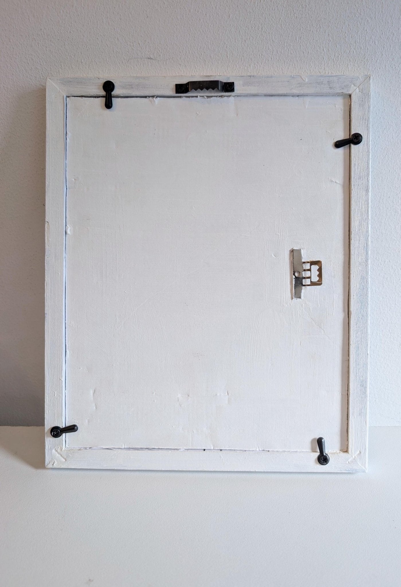 10 x 8" wall hanging arachnids picture photo frame. Portrait landscape. White wooden spiders unique home decor house accent gothic gift - Oh My Gothness