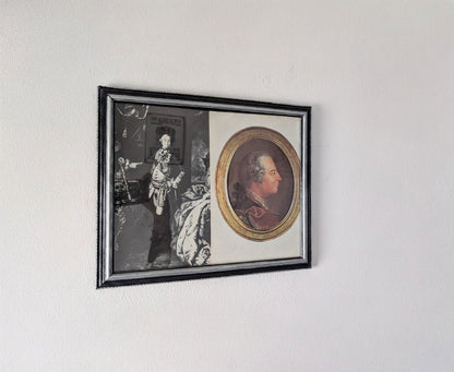 12" x 10" Wall Hanging Large Landscape Picture Frame in Black with Silver Border Detail - Oh My Gothness