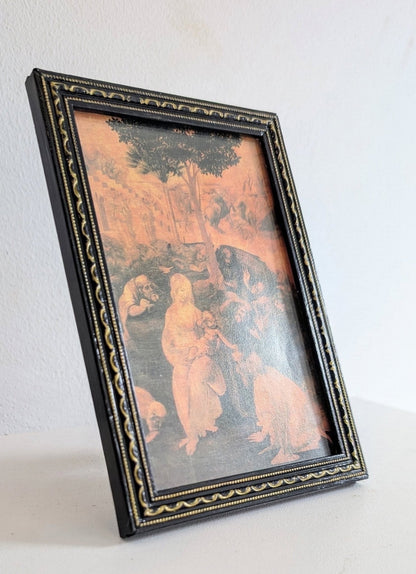 4 x 6" Portrait Freestanding Picture Frame. Simple Black and Gold Gothic Home Decor - Oh My Gothness