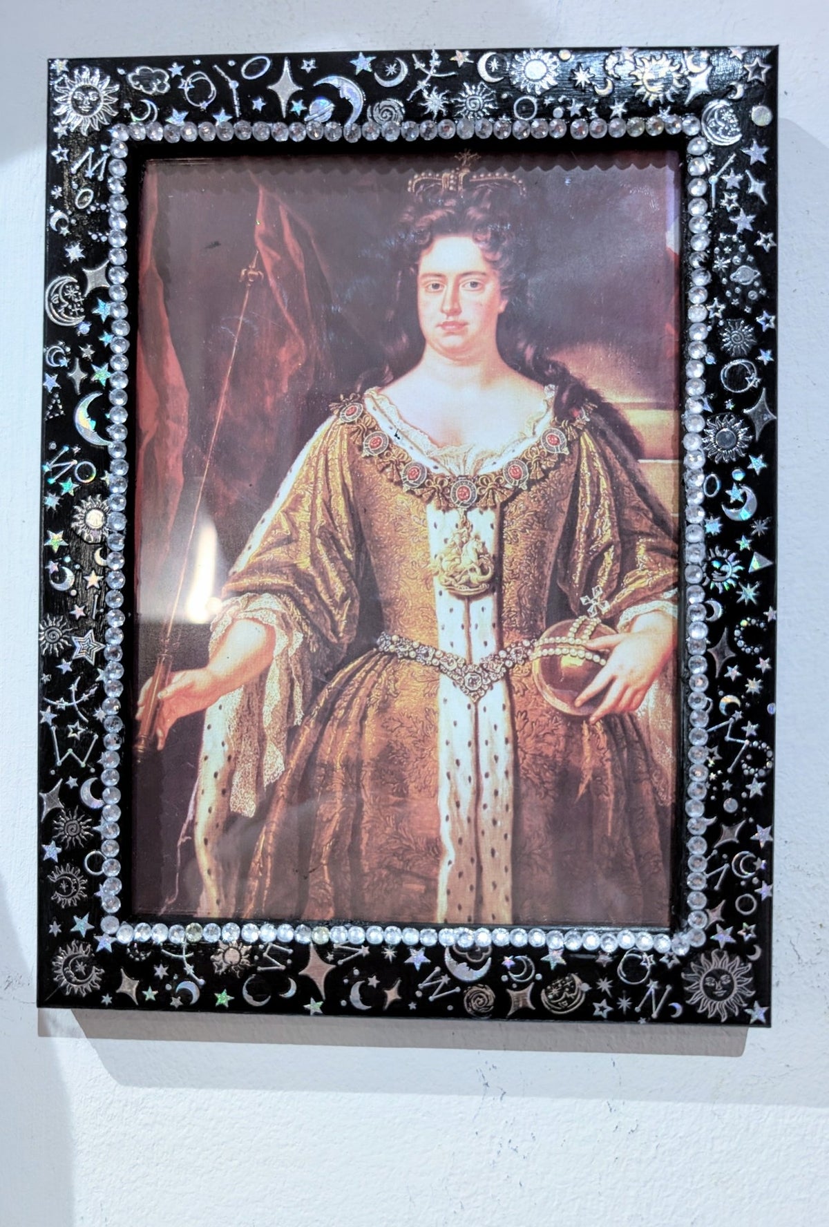 5 x 7" Wall Hanging Portrait Photo Frame Black and Silver Celestial Home Decor - Oh My Gothness
