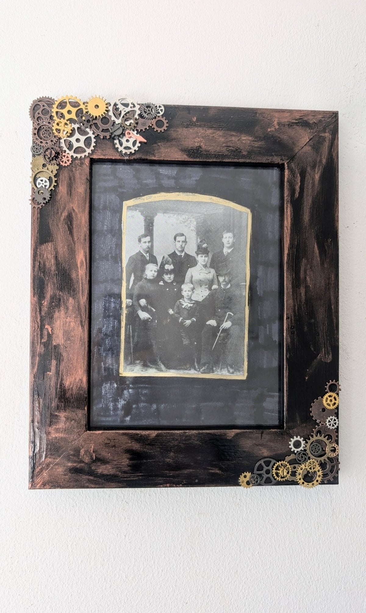 8 x 6 Portrait Wall Hanging Steampunk Inspired Photo Frame. Home Decor Gift - Oh My Gothness