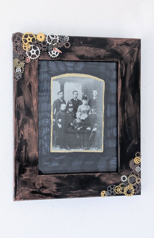 8 x 6 Portrait Wall Hanging Steampunk Inspired Photo Frame. Home Decor Gift - Oh My Gothness