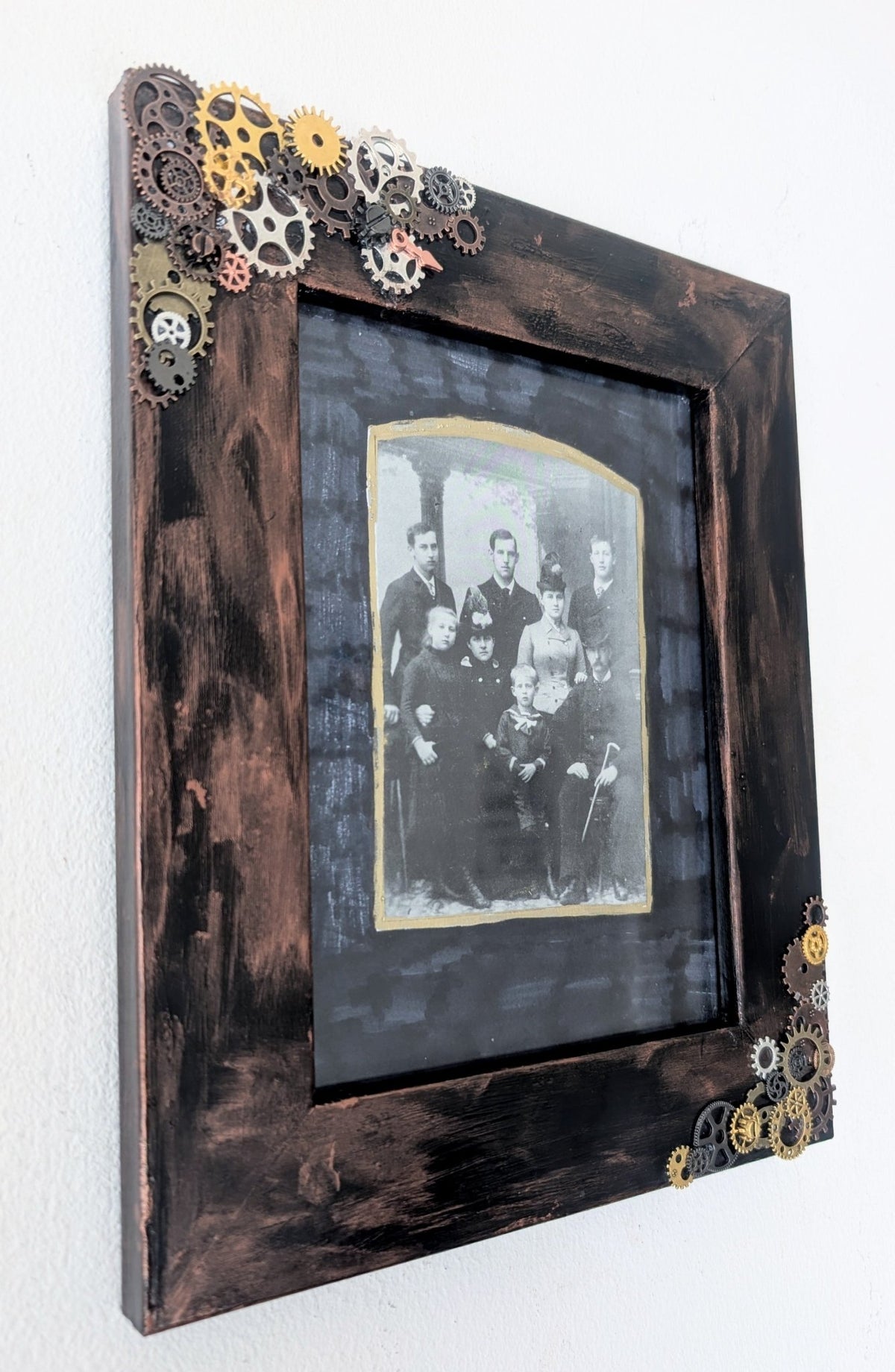 8 x 6 Portrait Wall Hanging Steampunk Inspired Photo Frame. Home Decor Gift - Oh My Gothness