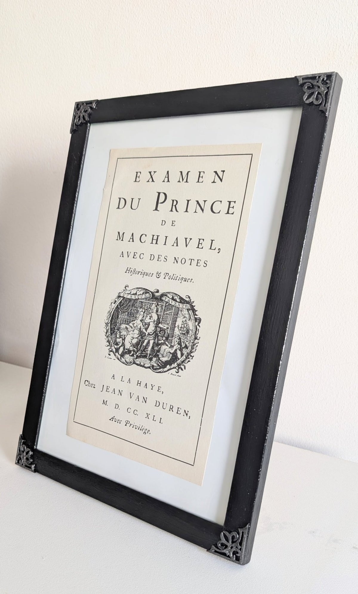 9 x 12" Certificate / Picture Frame / Art Display Black and Silver, Simple Gothic Home Decor - Oh My Gothness