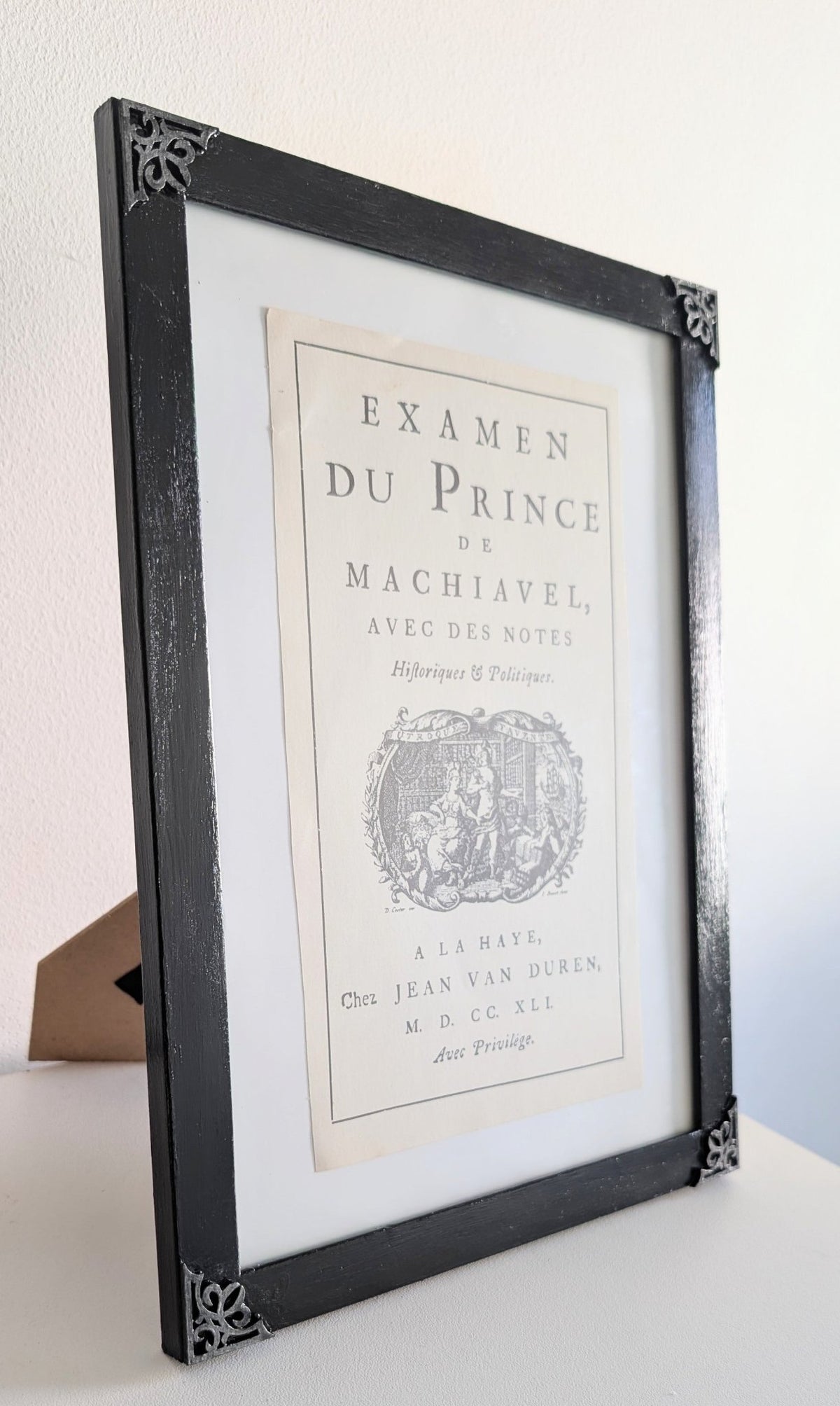 9 x 12" Certificate / Picture Frame / Art Display Black and Silver, Simple Gothic Home Decor - Oh My Gothness