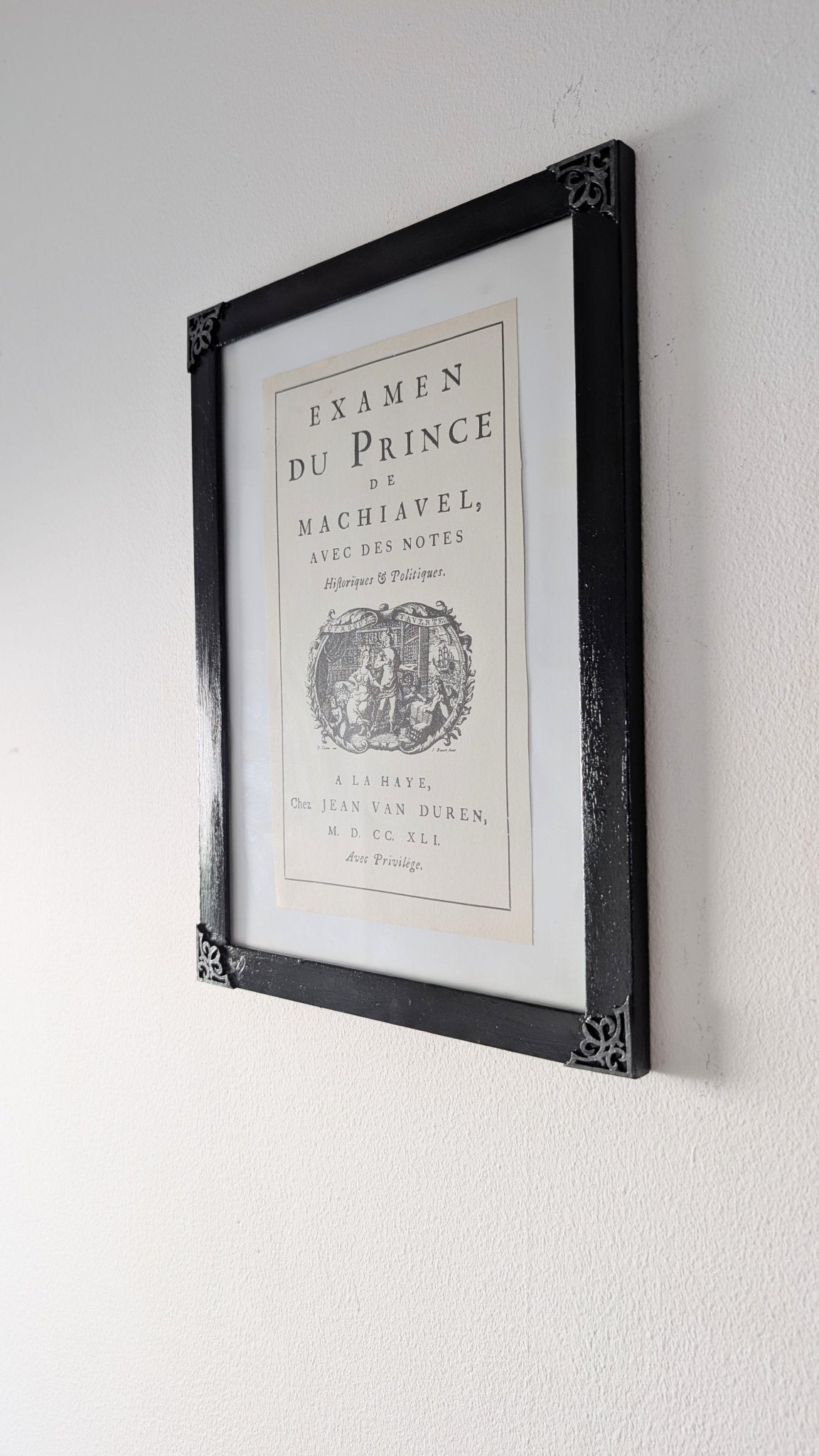 9 x 12" Certificate / Picture Frame / Art Display Black and Silver, Simple Gothic Home Decor - Oh My Gothness