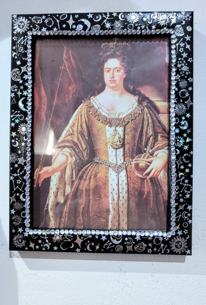 5 x 7" Wall Hanging Portrait Photo Frame Black and Silver Celestial Home Decor