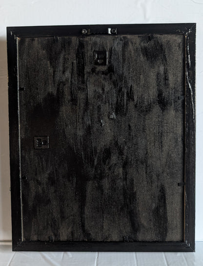 10 x 8" Picture Frame Skulls Blackened Silver Portrait Wall Hanging Gothic Home Decor