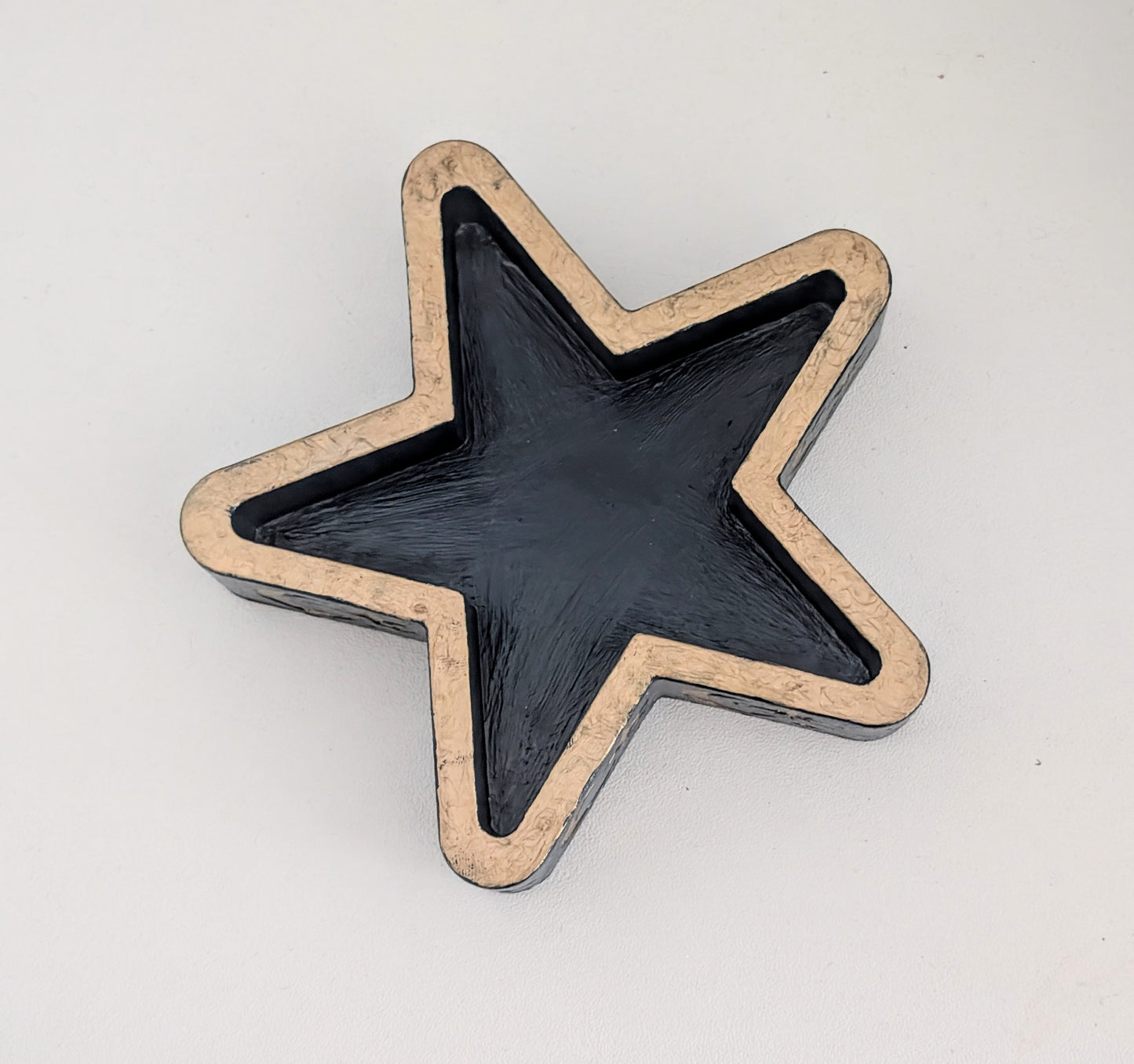 Chunky Star Trinket Ring Dish in Blue and Gold, Gothic Dressing Table Home Decor Gift