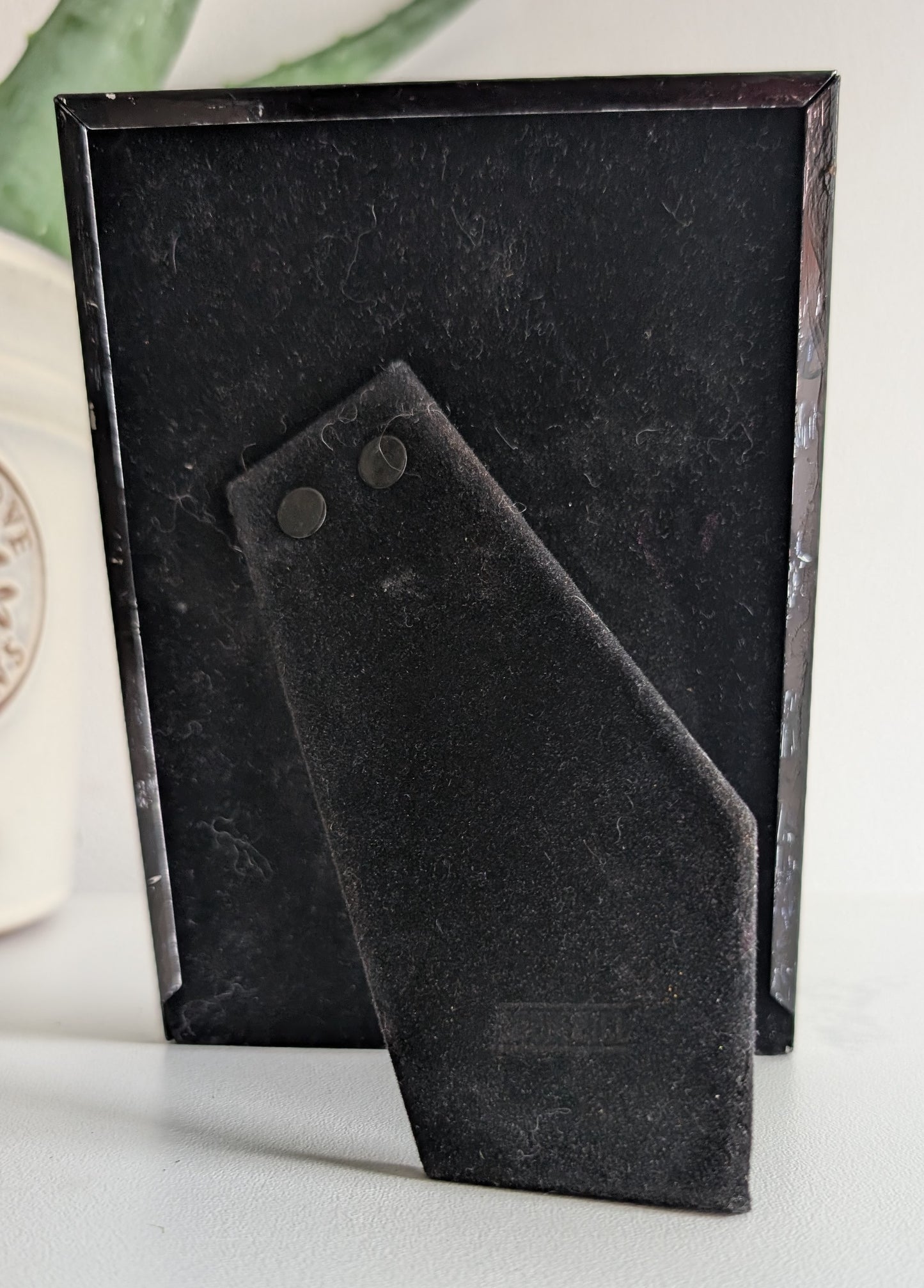 6 x 4" Portrait Picture Frame Free Standing Black and White Celestial Home Decor DIamante Detailing