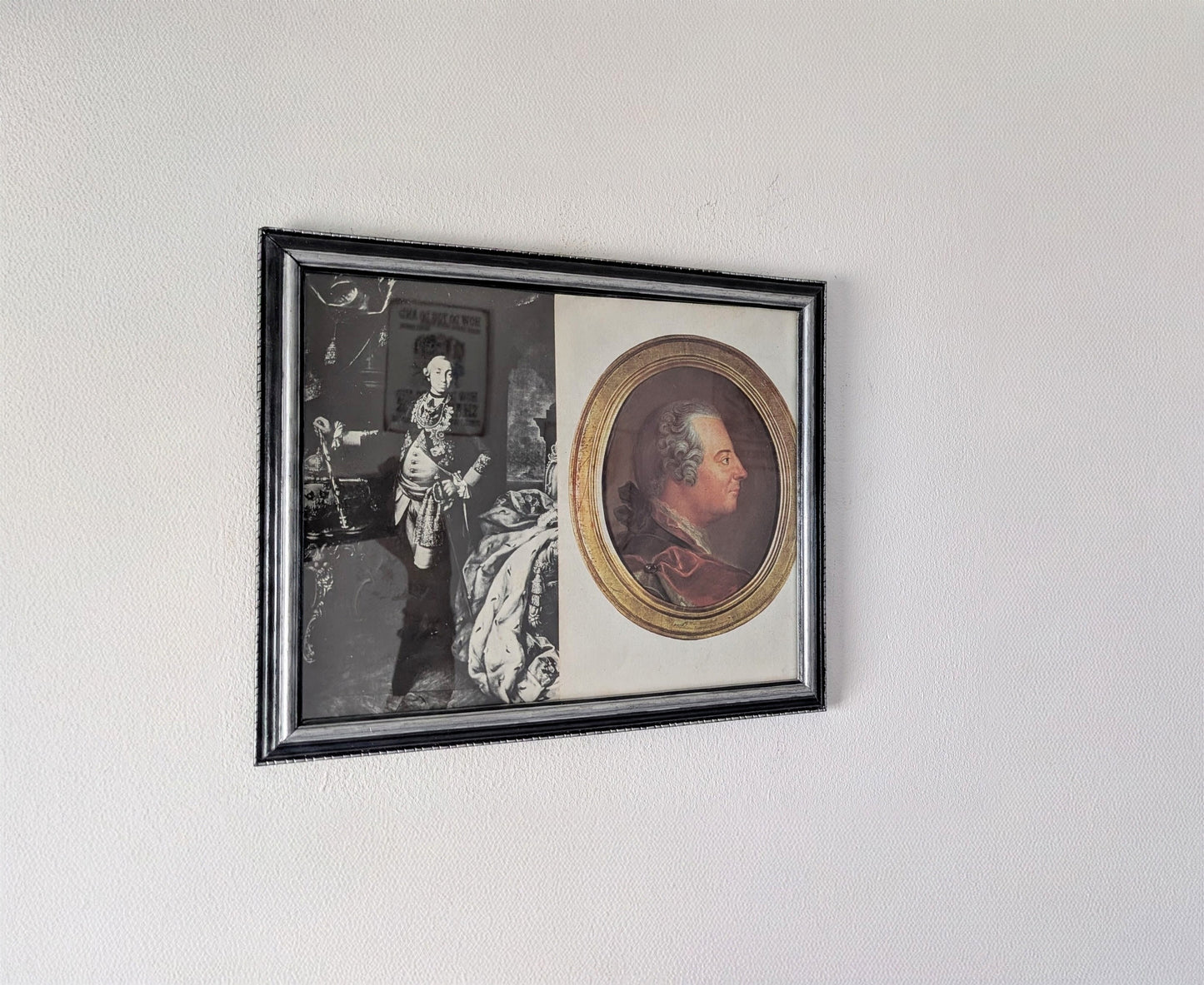 12" x 10" Wall Hanging Large Landscape Picture Frame in Black with Silver Border Detail