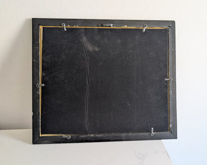 12" x 10" Wall Hanging Large Landscape Picture Frame in Black with Silver Border Detail