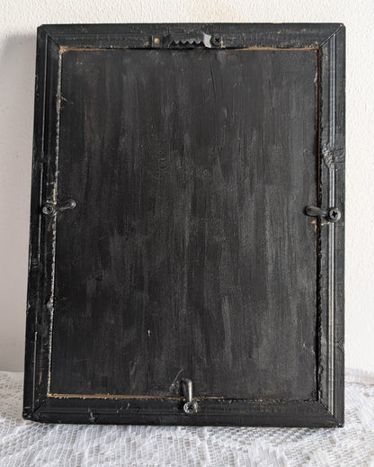 6 x 8" Portrait Picture Frame - Wall Hanging - Black Gold Dark Academia Gothic Home Decor