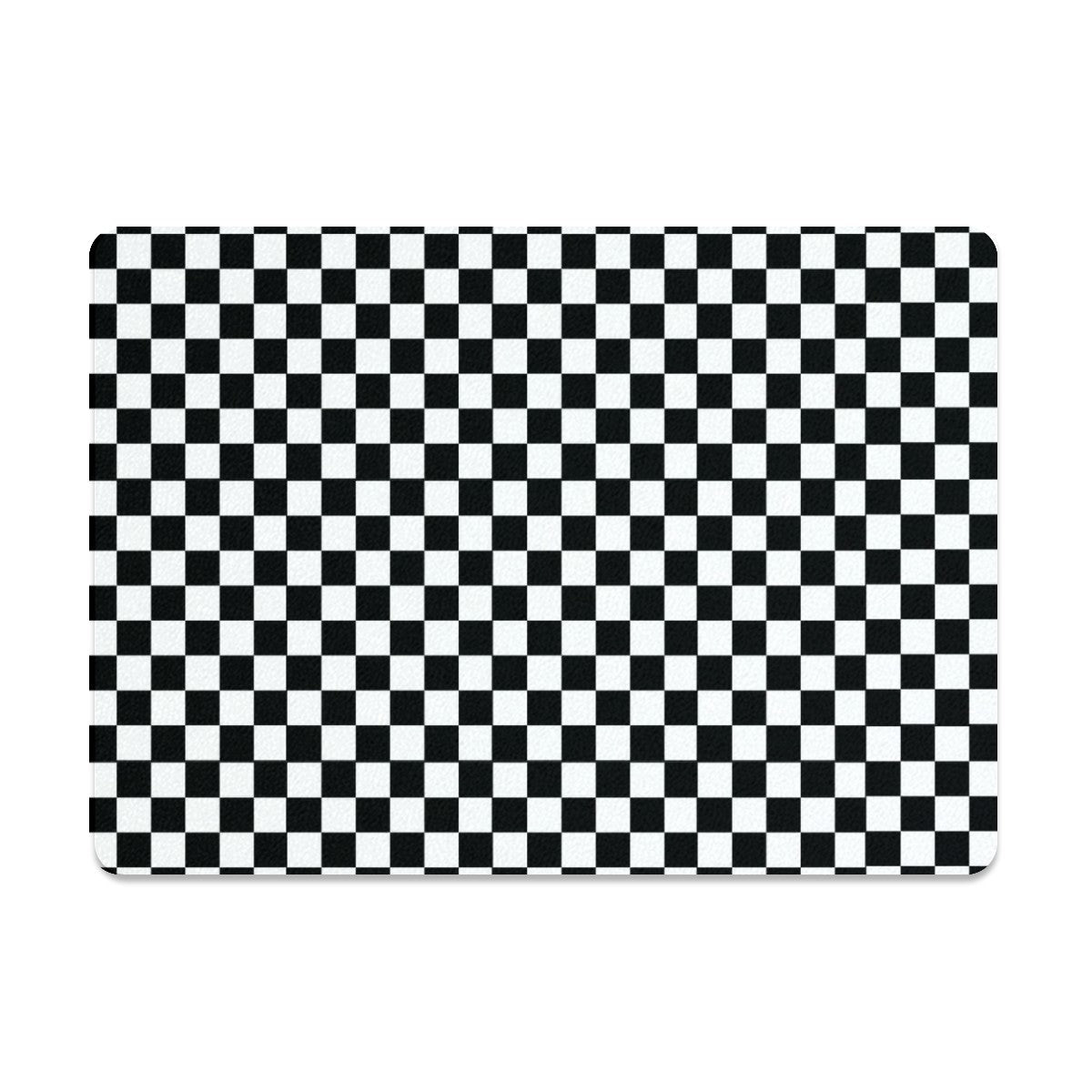 Black and White Check Tempered, Heatproof Glass Cutting Board. Worktop Saver, Cutting Board - Oh My Gothness