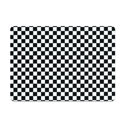Black and White Check Tempered, Heatproof Glass Cutting Board. Worktop Saver, Cutting Board - Oh My Gothness