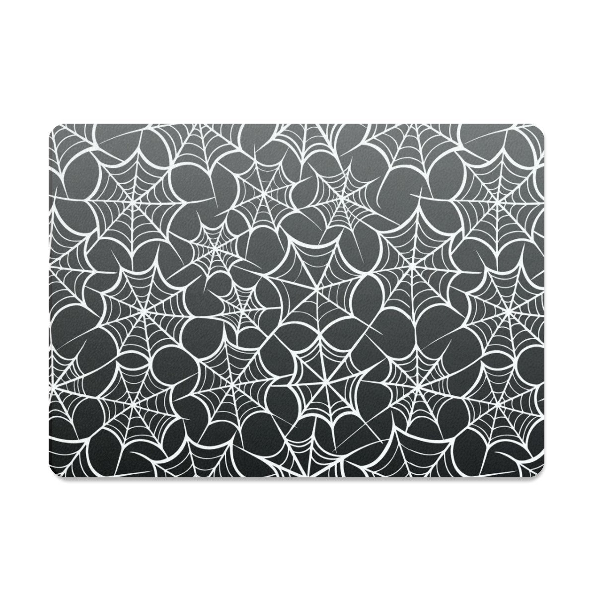 Black and White Cobweb / Spiderwebs Heatproof Tempered Glass Chopping / Cutting Board Worktop Saver - Oh My Gothness