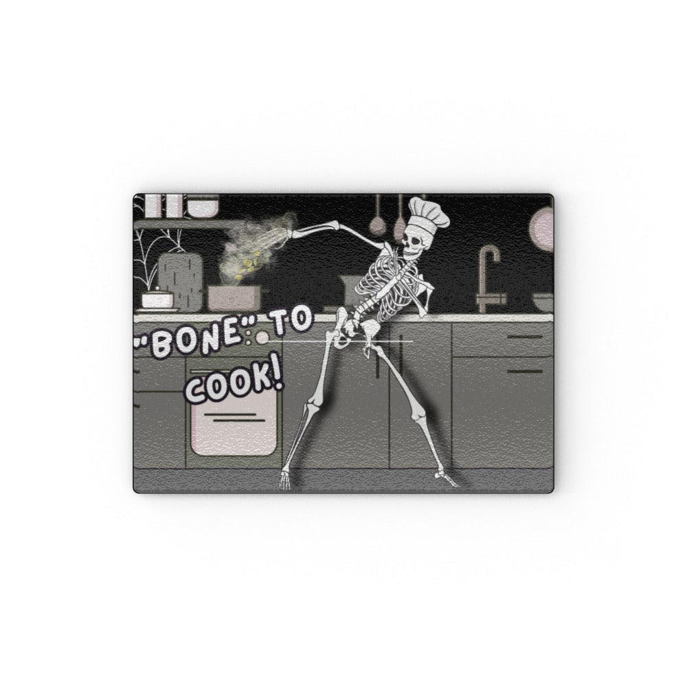 Bone to Cook! Tempered Glass Chopping Board - Oh My Gothness