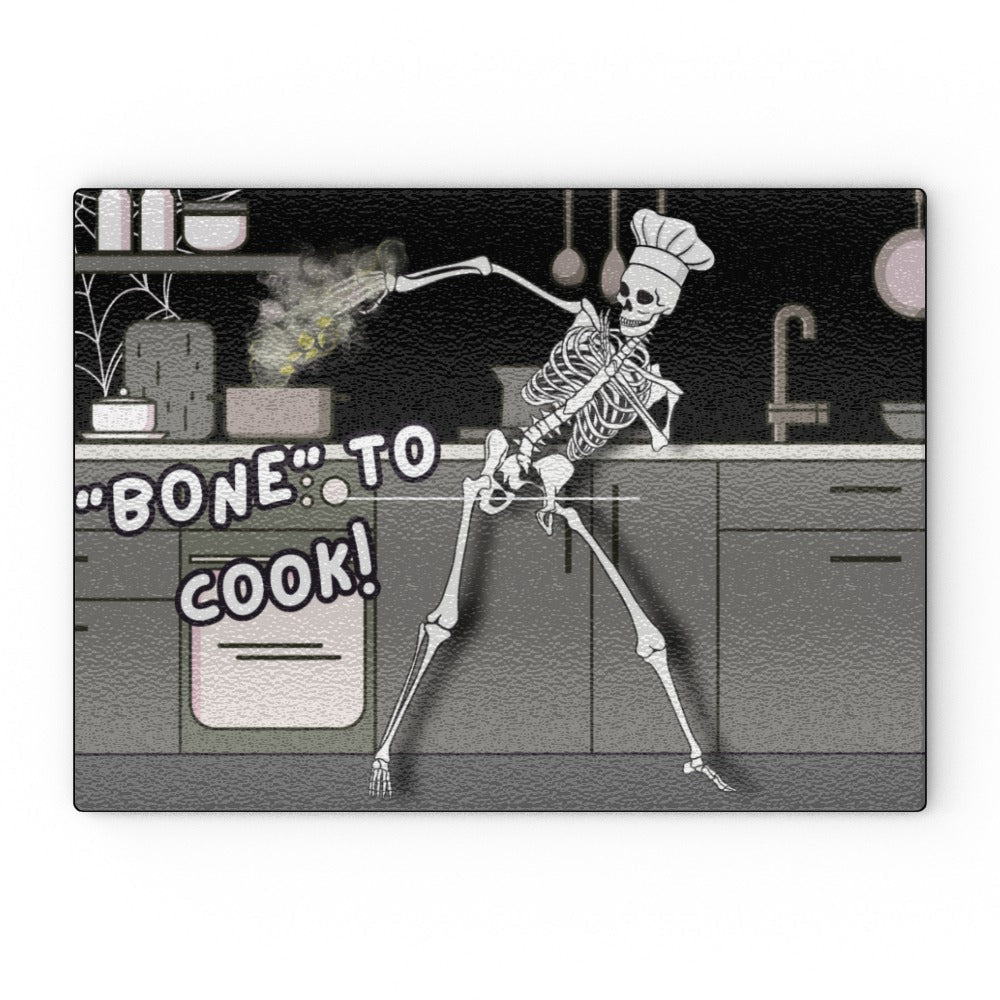 Bone to Cook! Tempered Glass Chopping Board - Oh My Gothness