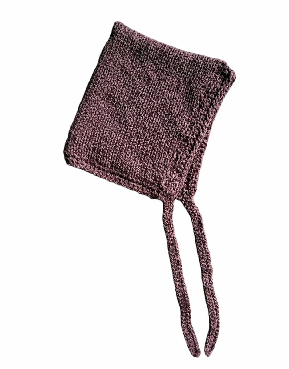 Brown Knitted Pixie Bonnet: Handmade Forest Elf Hat - Oh My Gothness