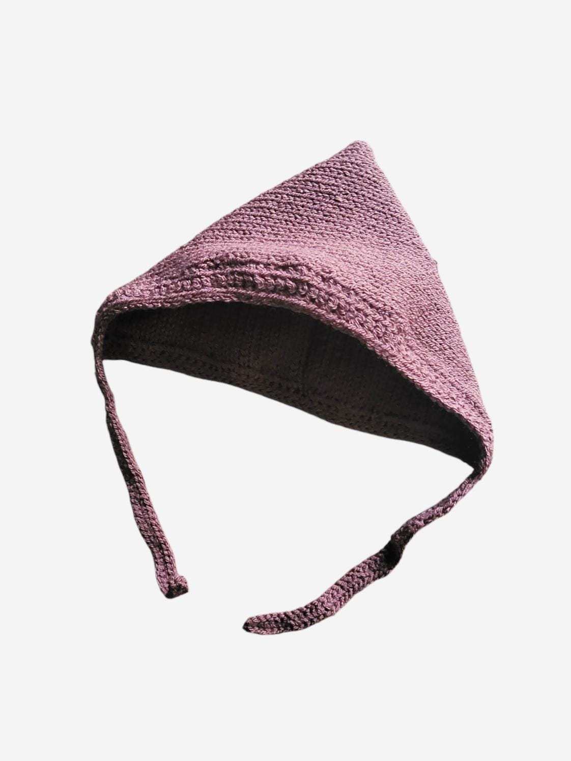 Brown Knitted Pixie Bonnet: Handmade Forest Elf Hat - Oh My Gothness