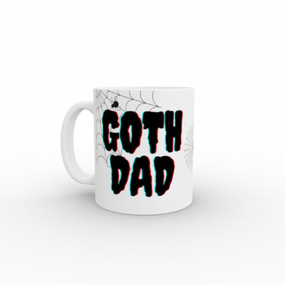 Ceramic Mug 11oz Gift Boxed Fun Mono Goth Dad BlackWhite Fathers Day Birthday - Oh My Gothness