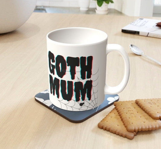 Ceramic Mug 11oz Gift Boxed Goth Mum Funky Gothic Decor Mothers Day Birthday - Oh My Gothness