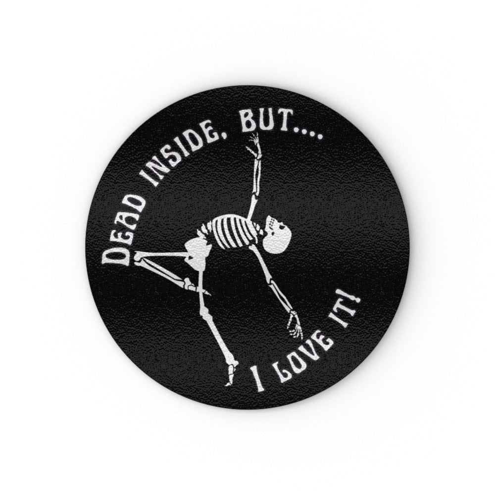Dead Inside, But.... I Love it Glass Chopping Board - Oh My Gothness