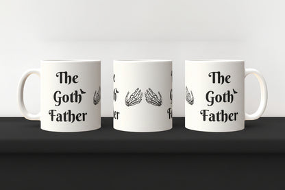 White 11 oz Cermaic Mug The Goth Father Mug Boxed Gift For Dad