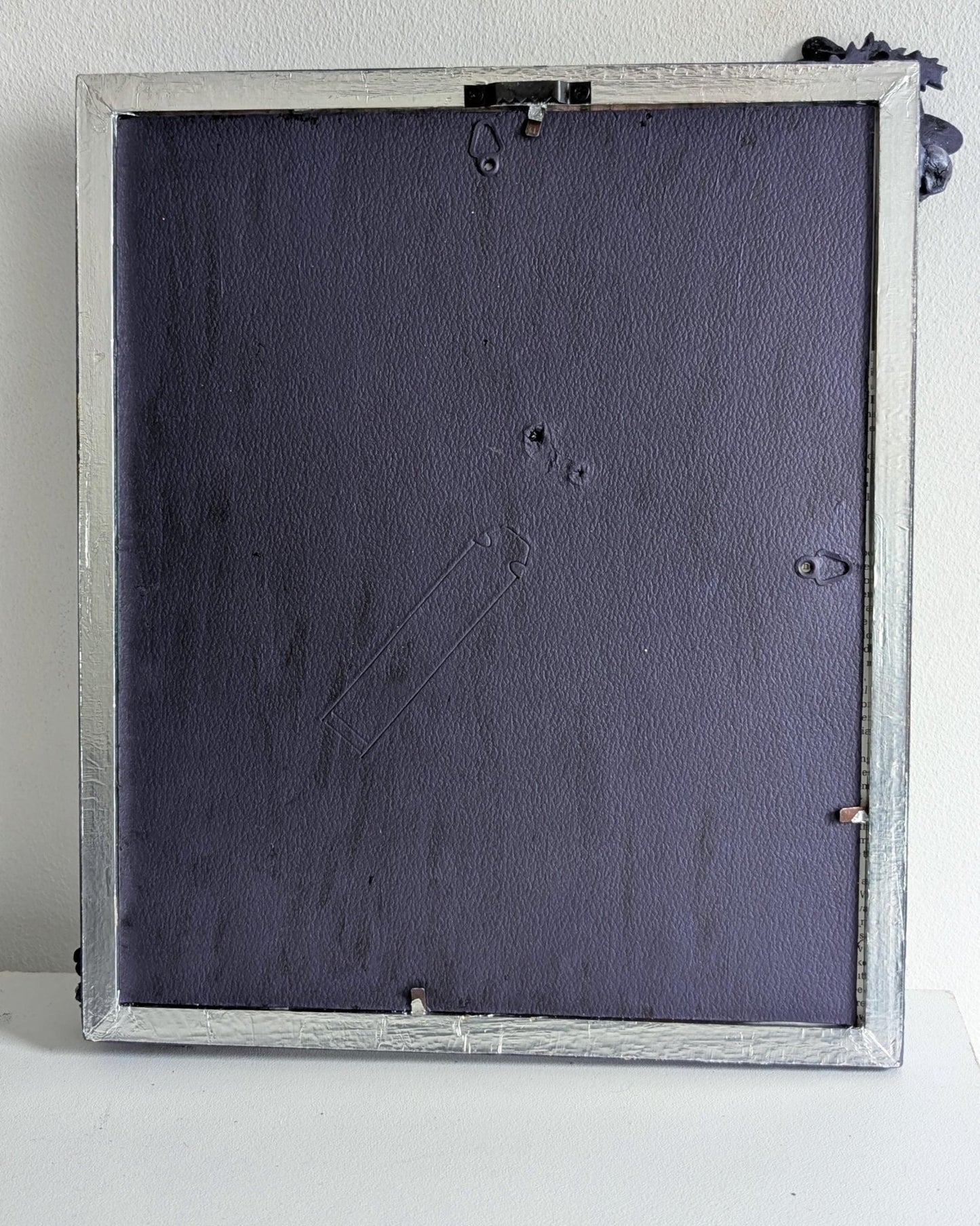 Gothic Picture Frame: Purple and Silver, Butterfly, Skulls and Roses - Oh My Gothness