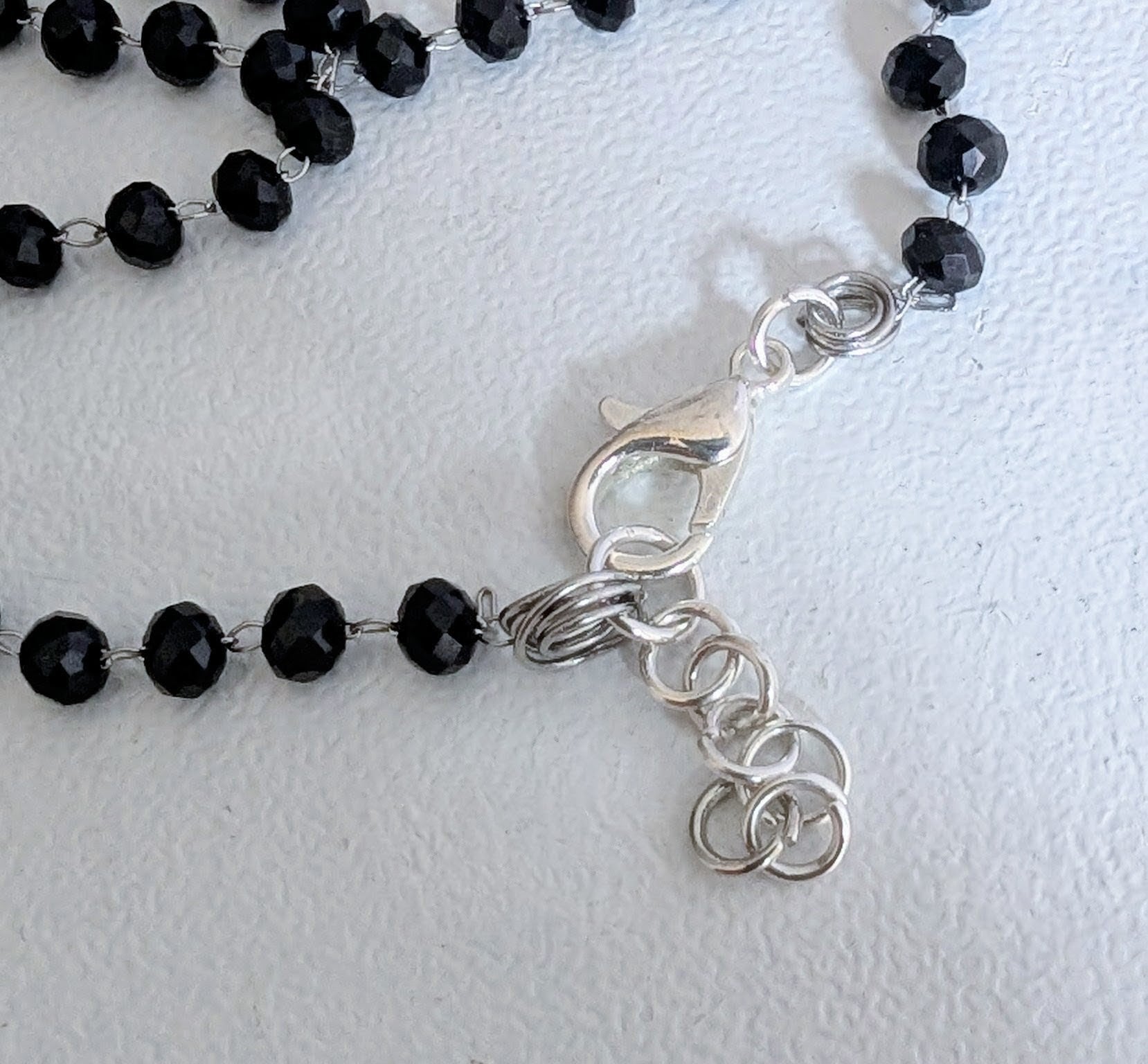 Handmade Black Austrian Crystal Ornate Cross Pendant Necklace and Drop Earrings Boxed Gothic Gift Set - Oh My Gothness