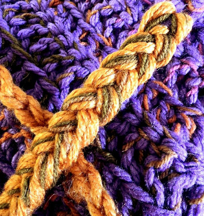 Handmade Woodland Wizard Pixie Hat - OOAK Purple Orange With Tassels Fairy Garden - Oh My Gothness