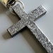 Handmade Wooden Cross Necklace Black Silver Goth Whitby Church Gothic Great Gift E4