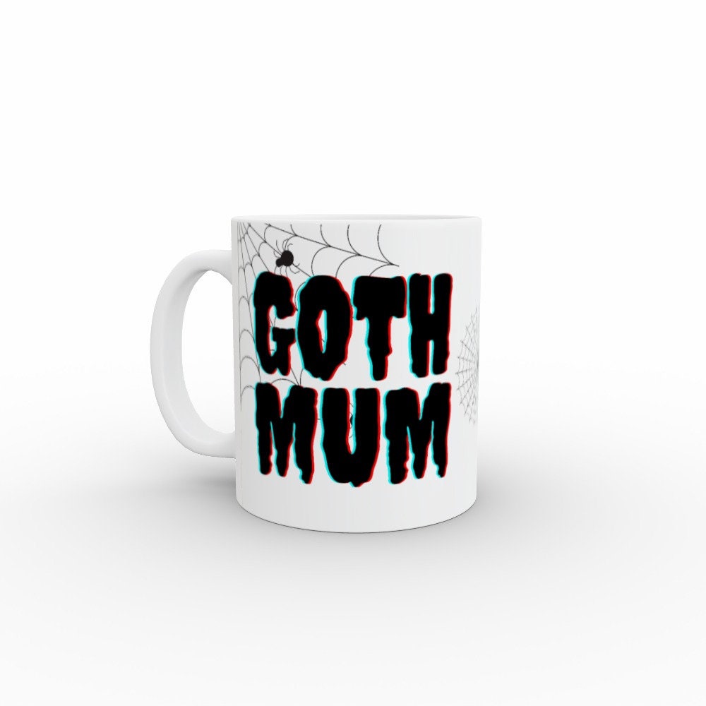 Ceramic Mug 11oz Gift Boxed Goth Mum Funky Gothic Decor Mothers Day Birthday
