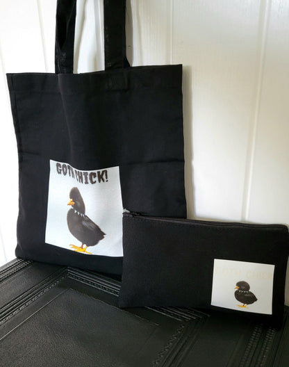 Goth Chick Mini Tote Bag & Makeup Case Set