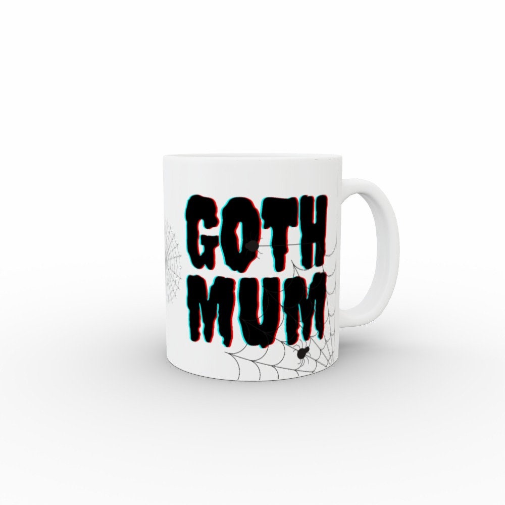 Ceramic Mug 11oz Gift Boxed Goth Mum Funky Gothic Decor Mothers Day Birthday