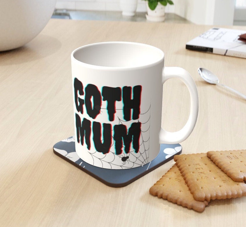 Ceramic Mug 11oz Gift Boxed Goth Mum Funky Gothic Decor Mothers Day Birthday
