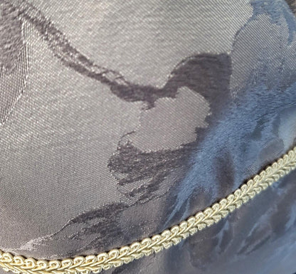 Handmade Grey Silver Jacquard OOAK Shoulder Tote Shoulder Bag Shopper Fully Lined Funky Travel Festival Gift BG8