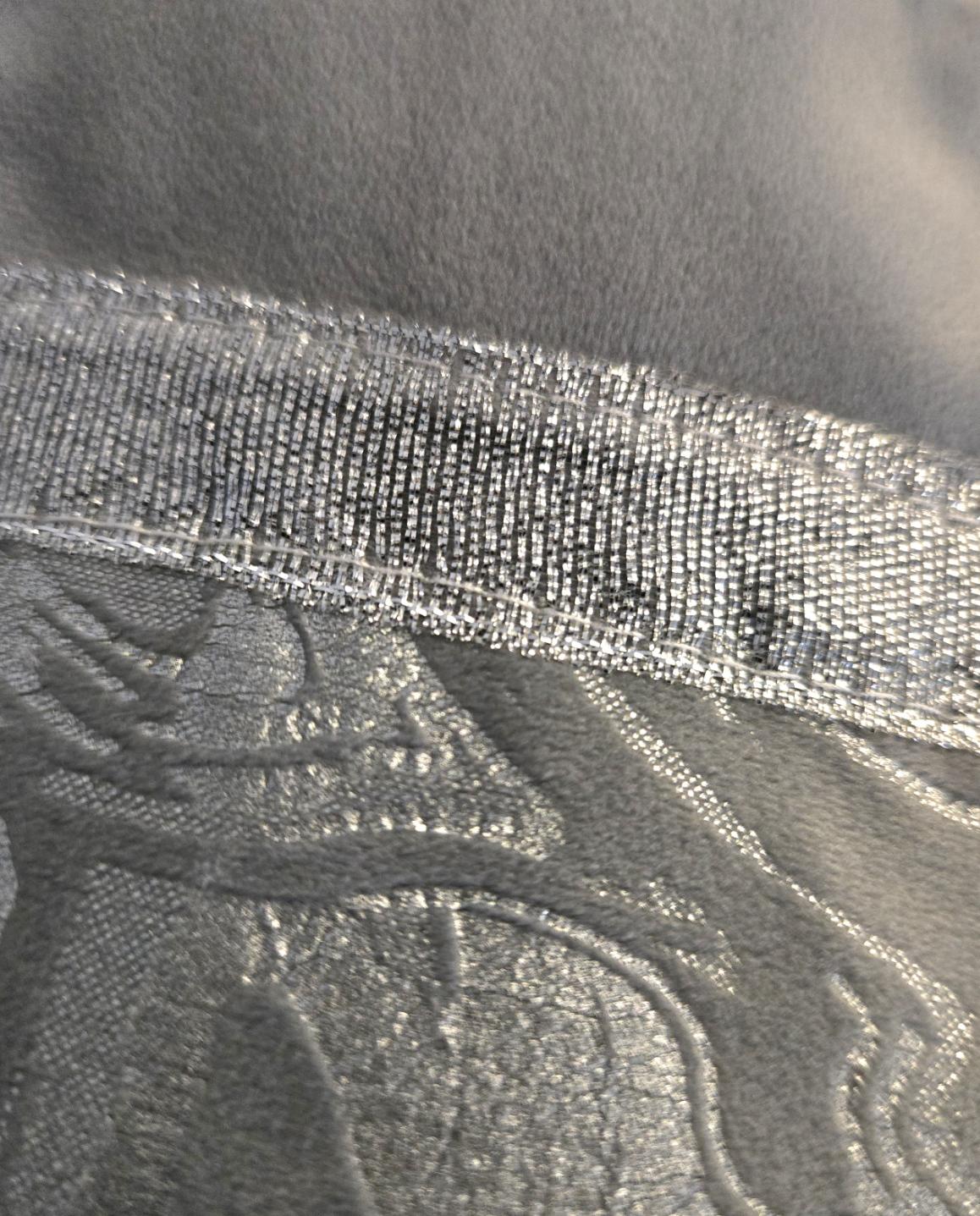 Stiletto Boot Christmas Stocking: Silver Velvet, White Fur Top