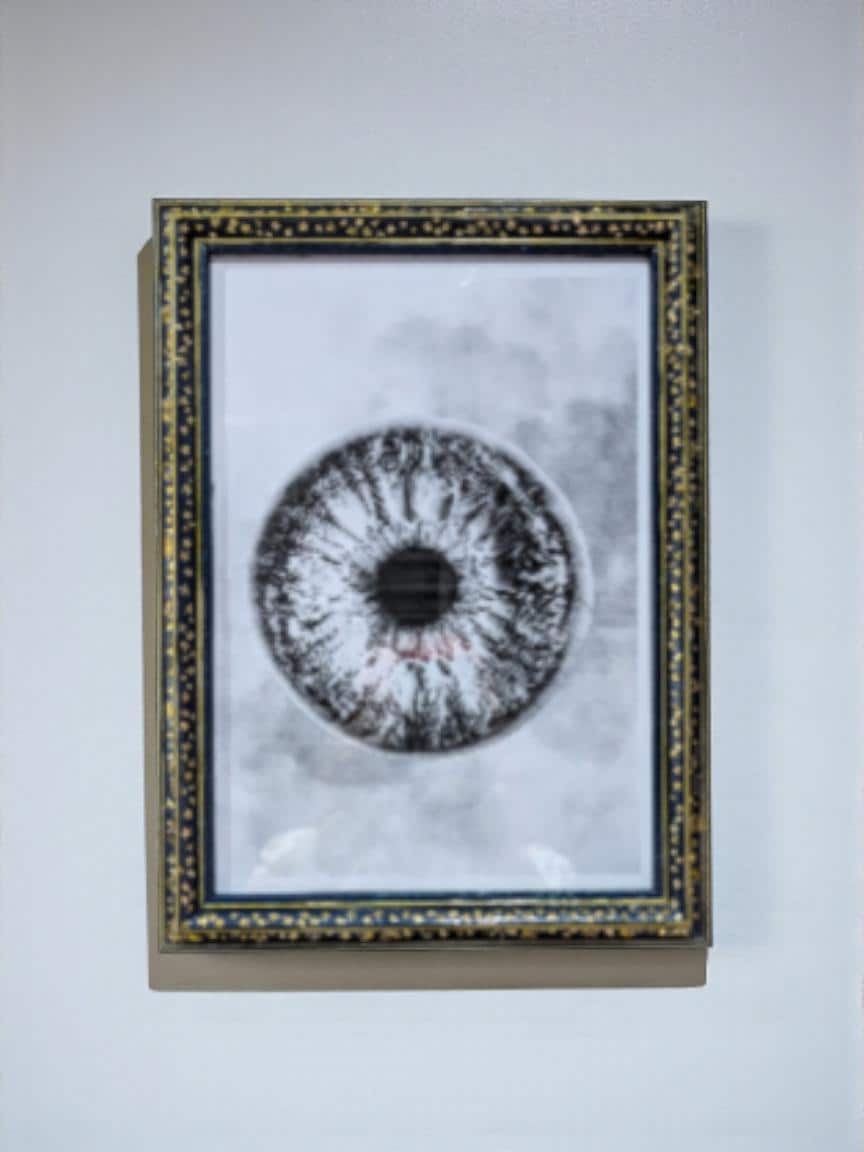 12" x 8" A4 picture photo frame. Certificate display Landscape/ portrait wall hanging. Deep blue & gold celestial home decor gift.