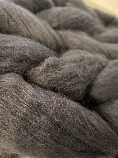 Super Chunky Snood Neck Warmer Mamth Wool Charcoal Grey Cosy Scarf Cowl Free Size NK2